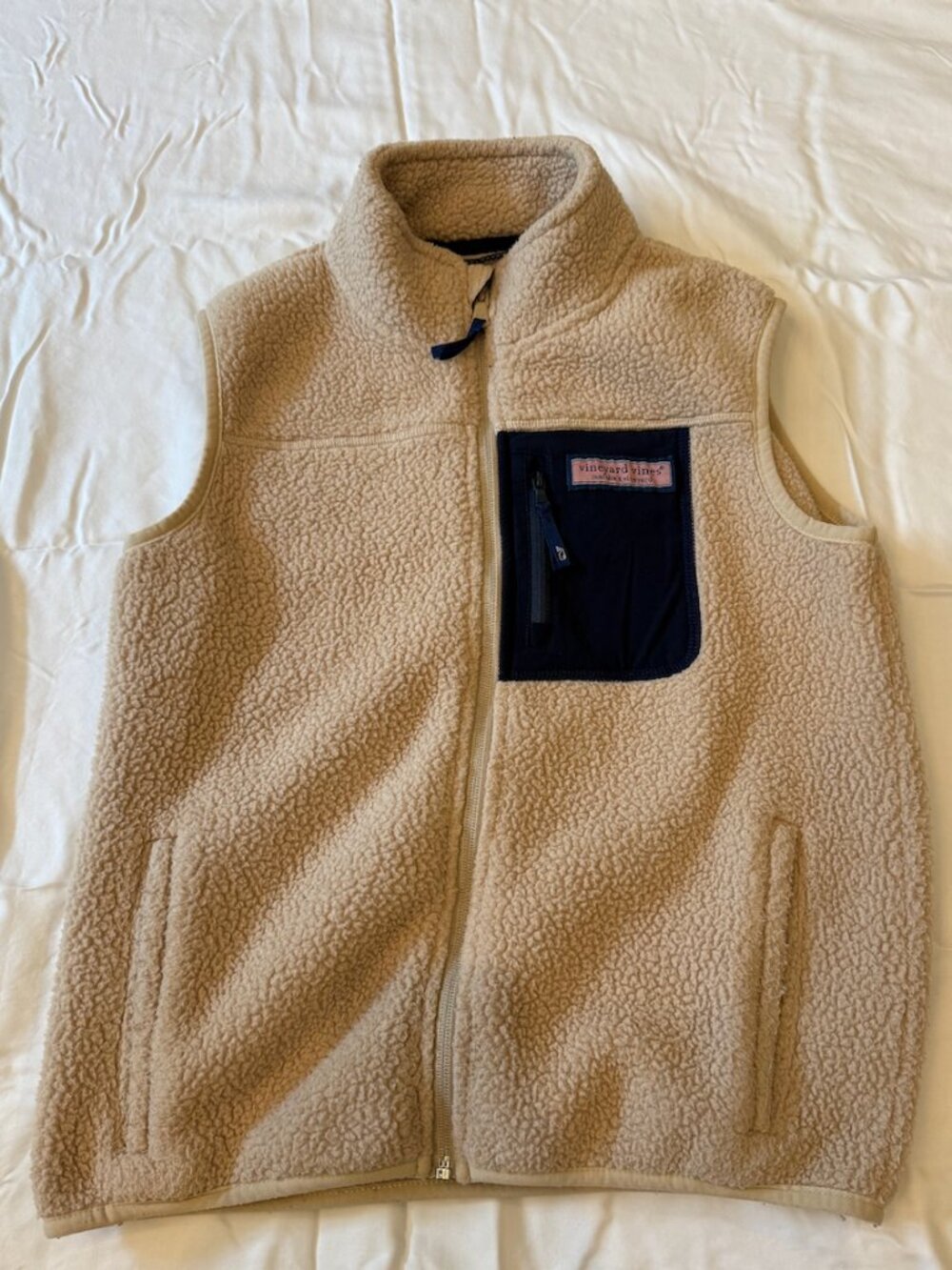 Vineyard Vines Kids Sherpa Fleece Vest Medium ( 12-14)